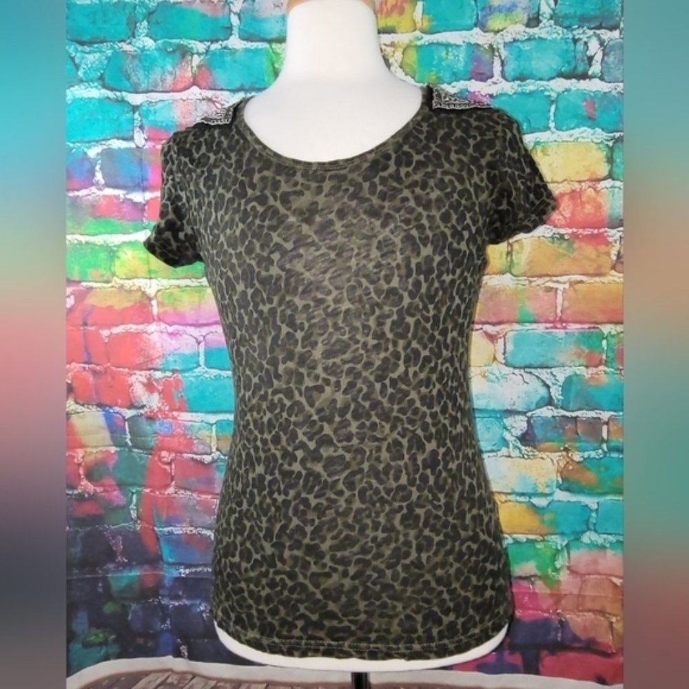 𝅺I jeans by Buffalo Animal print with lace & beads
